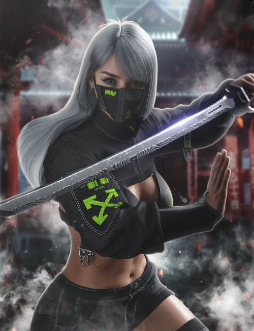 Click here to see preview images for "AJC Nexus Blade Outfit For Genesis 9 Feminine" AJC Nexus Blade Outfit For Genesis 9 Feminine