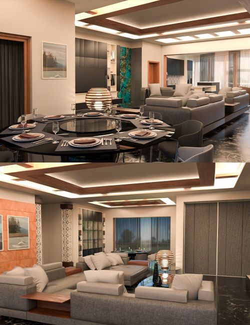Click here to see preview images for "Contemporary Lounge and Dining" Contemporary Lounge and Dining