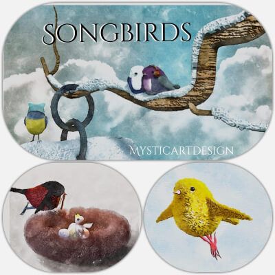 Click here to see preview images for "Cute Songbirds" Cute Songbirds