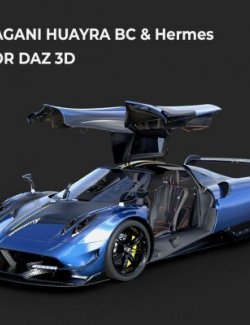 Pagani Huayra BC & Hermes Editions for DAZ3D