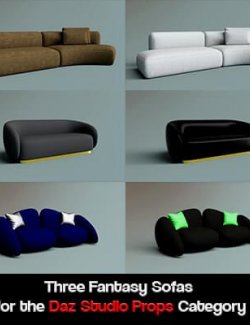 Three Fantasy Sofas "Props"