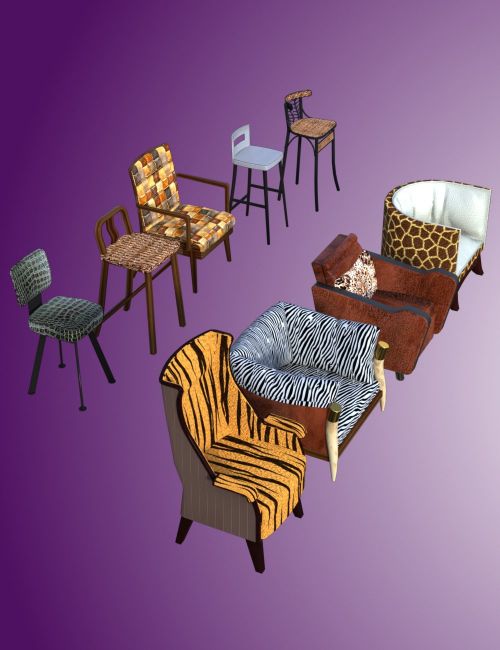 Click here to see preview images for "Animal Print Chairs" Animal Print Chairs