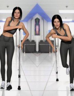 Csr - Crutch and Poses for G8 F&M and G9 F&M