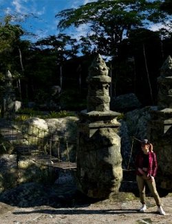 Jungle Bridge for DAZ