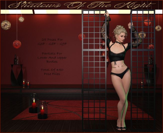 Click here to see preview images for "Shadows of the night - Poses for G9F-G8F-G3F" Shadows of the night - Poses for G9F-G8F-G3F