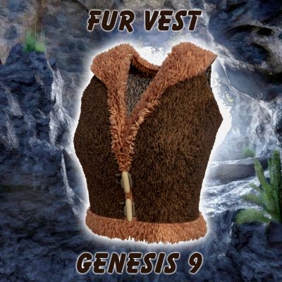 Click here to see preview images for "Fur Vest for Genesis 9" Fur Vest for Genesis 9