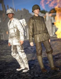 dForce Army Greens Outfit Texture Add-On 2