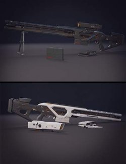 Energy Sniper Rifle and Accessories