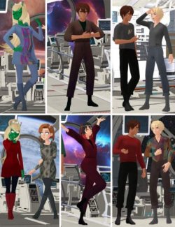 FilaToon Star Explorer Outfits Bundle for Genesis 9