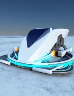 Sci-fi Hover Car for Vue