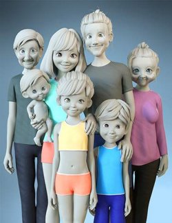 Toon Generations 9 dForce Clothing for Genesis 9