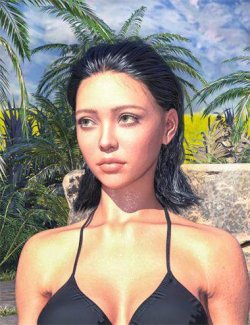 FE Neutral Cool Semi-Dry Hair and Wet Hair for Genesis 9
