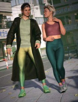 dForce Athleisure Outfit Texture Add-On