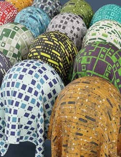 DD PBR Geometric Fabric Shaders for Iray Vol 4