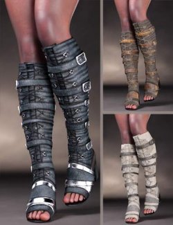 CB Maeriel Boots For Genesis 9, 8 and 8.1 with Denim and Fabric Expansions Bundle