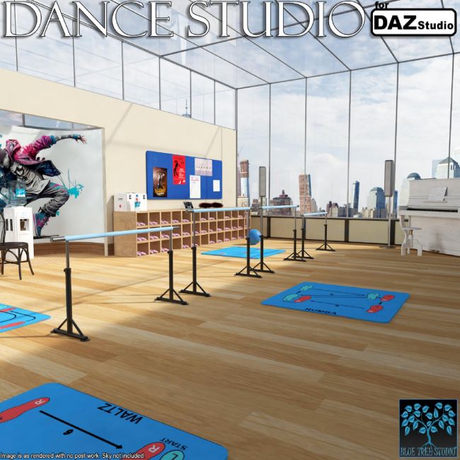 Click here to see preview images for "Dance Studio for Daz" Dance Studio for Daz