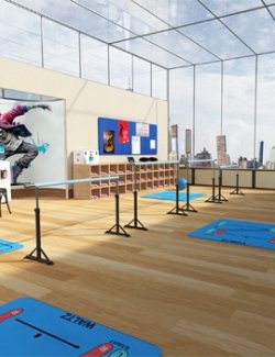 Dance Studio for Poser