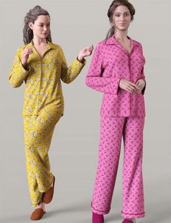 TN Charming Textures for dForce Cozy Pajama Outfit