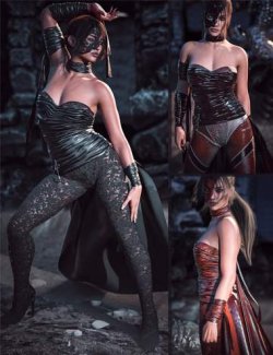 dForce CB Doya Clothing Set and Leather and Enigma Texture Expansion Bundle