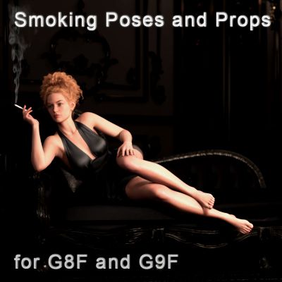 Click here to see preview images for "CSR - Smoking Poses 2 and Props for G8F and G9F" CSR - Smoking Poses 2 and Props for G8F and G9F