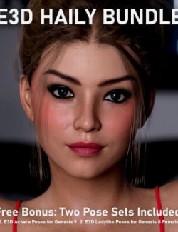 E3D Hailey Bundle for Genesis 8-8.1-9