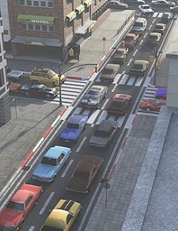 50 LowRez-American Cars for Daz Studio