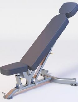 FLAT-INCLINE BENCH- Professional 3D Gym Model