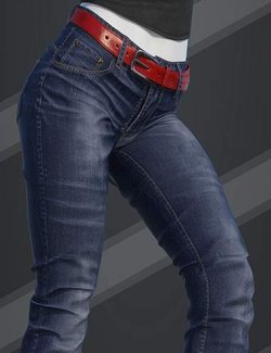 dForce SU Long Jeans for Genesis 9, 8.1, and 8 Female