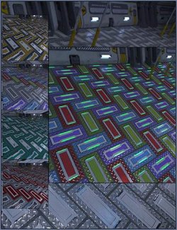 Herringbone Sci-Fi Flooring Iray Shaders