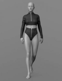 Sweatshirt and Shorts Female