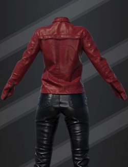dForce SU Leather Outfit for Genesis 9, 8.1, and 8 Female