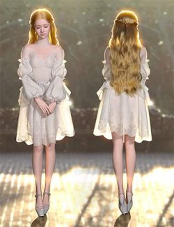 Princess Series Elven Hair and Dress Bundle