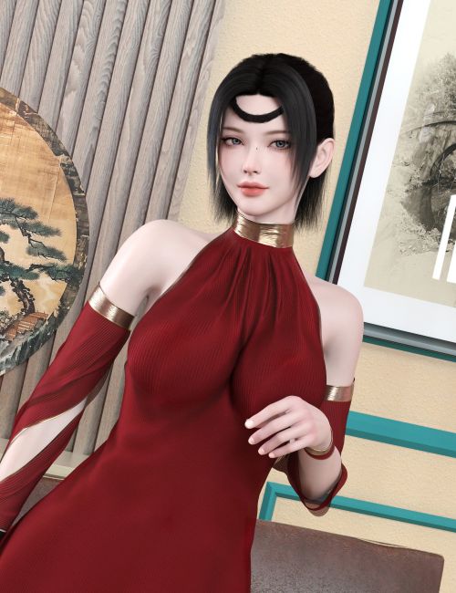 Click here to see preview images for "Noki Crescent String Bun for Genesis 9" Noki Crescent String Bun for Genesis 9