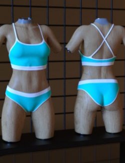 3DL Sporty Swim For Genesis 8 Females