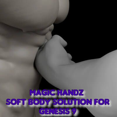 Click here to see preview images for "Magic Handz - Soft Body Solution for Genesis 9" Magic Handz - Soft Body Solution for Genesis 9