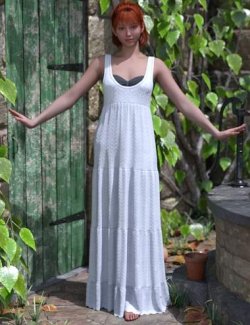dForce LV Boho Dress Outfit for Genesis 9