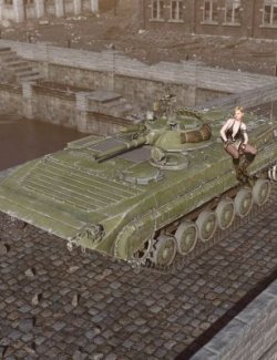 BMP 1 Armored Vehicle wt for DAZ3D