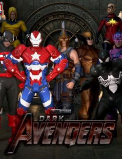 Lyko3D Dark Avengers Ultimate Marvel Pack