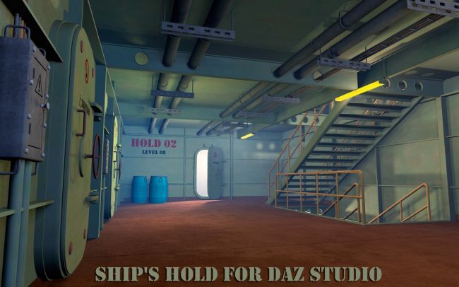 Click here to see preview images for "Ship's hold for Daz Studio" Ship's hold for Daz Studio