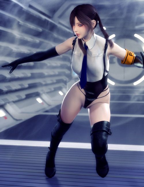 Click here to see preview images for "dForce Cyber Police Outfit for Genesis 9" dForce Cyber Police Outfit for Genesis 9