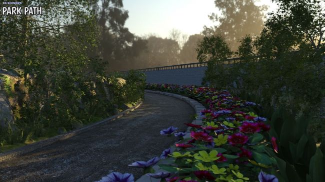 Click here to see preview images for "3D Scenery: Park Path" 3D Scenery: Park Path