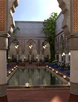 Moroccan Courtyard for Daz