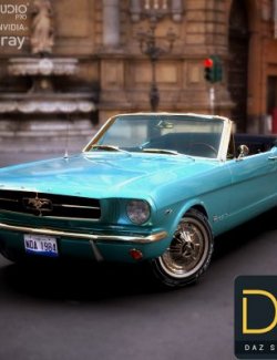 Ford Mustang Convertible 1965 for DAZ Studio