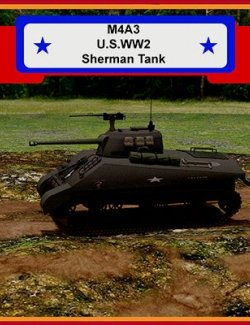 WW2 US Tank M4A3 Sherman