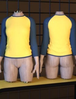 (dForce) Long Sleeve Raglan Tee G8F/G9