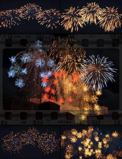 VDB Animate - Aerial Fireworks
