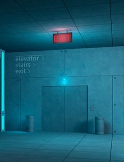 Stairs exit for Daz Studio