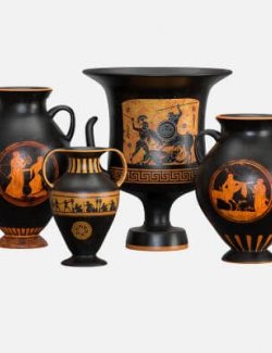Ancient Greek Vases Props