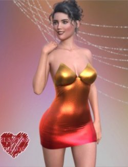 SIC Luxury Add-On for Selena Slipdress for Genesis 8,8.1