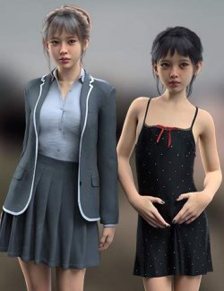 Vo Yume and Young HD Females for Genesis 9